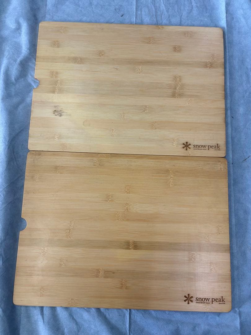  peak スノーピーク　ウッドテーブル竹W 2枚　旧カラー　中古