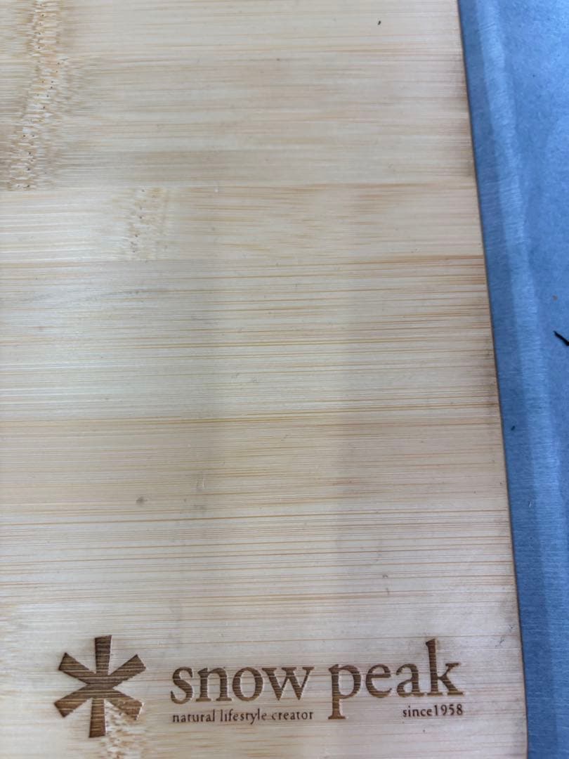  peak スノーピーク　ウッドテーブル竹W 2枚　旧カラー　中古