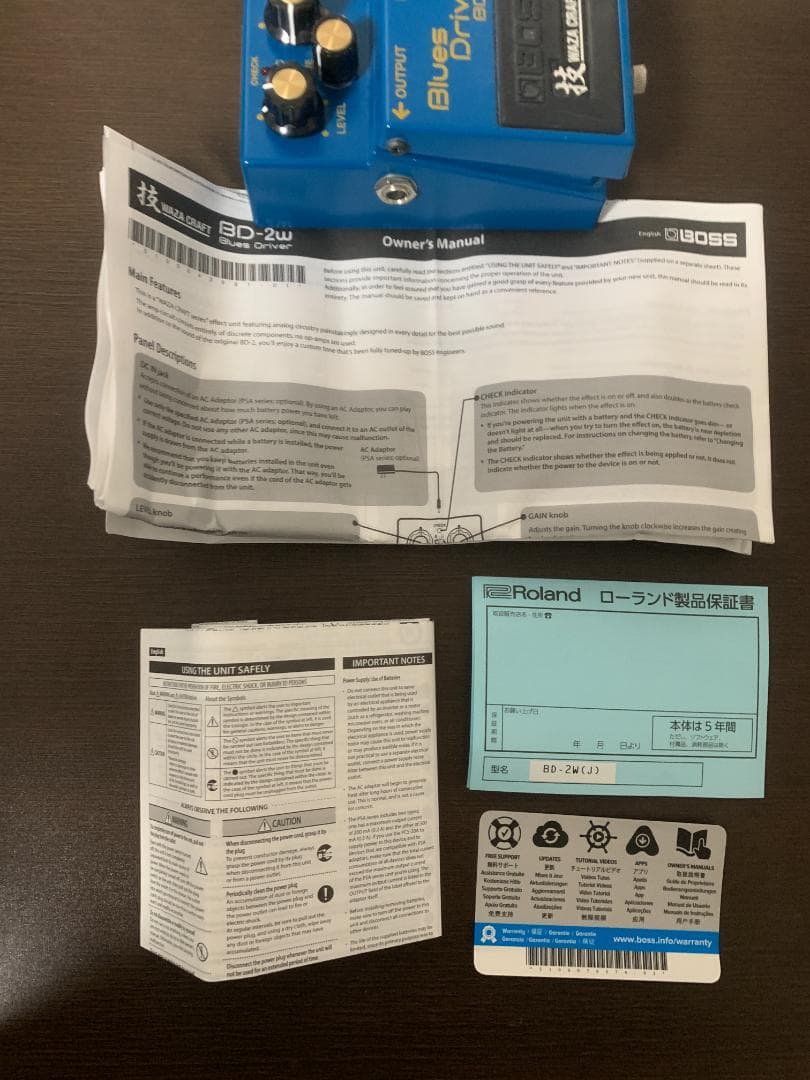 BOSS Blues D技 BD-2w 箱付き