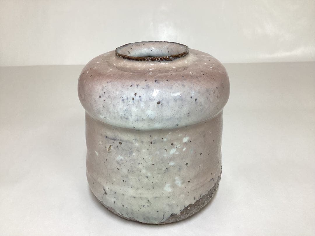 茶道具 古物品 花入 掛花入 萩焼 窯変 うずくまる 波田野善蔵 木箱入