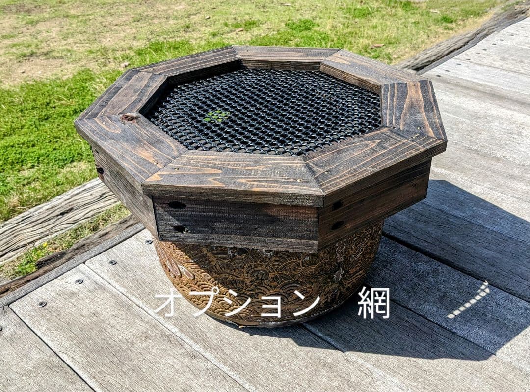 睡蓮鉢木枠カバー　50cmタイプ