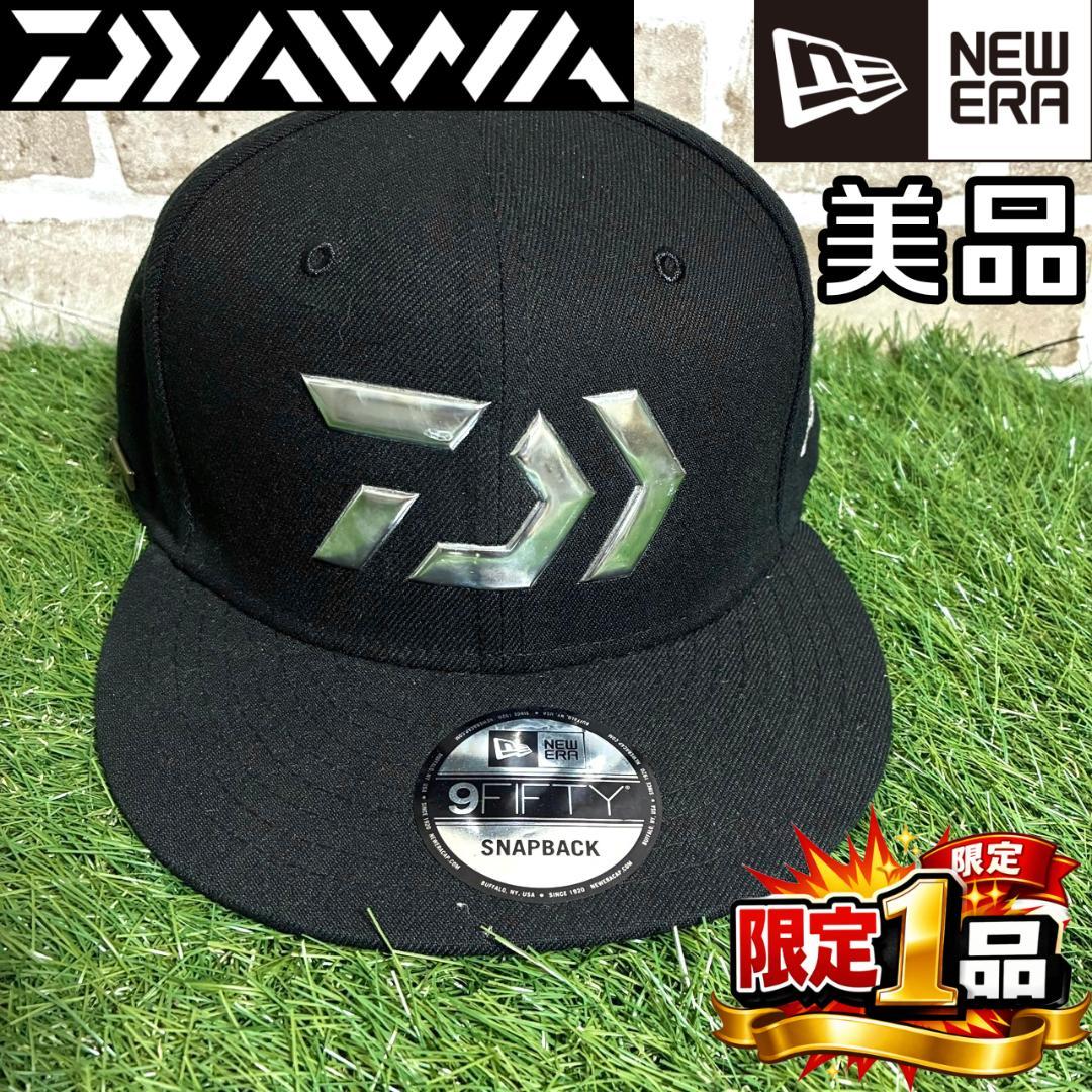 【フォロー割】美品 ダイワ ニューエラ ゴアテックス ロゴキャップ ブラック 黒