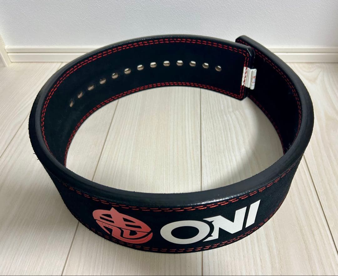 ONI トレーニング・パワーベルト 黒/赤