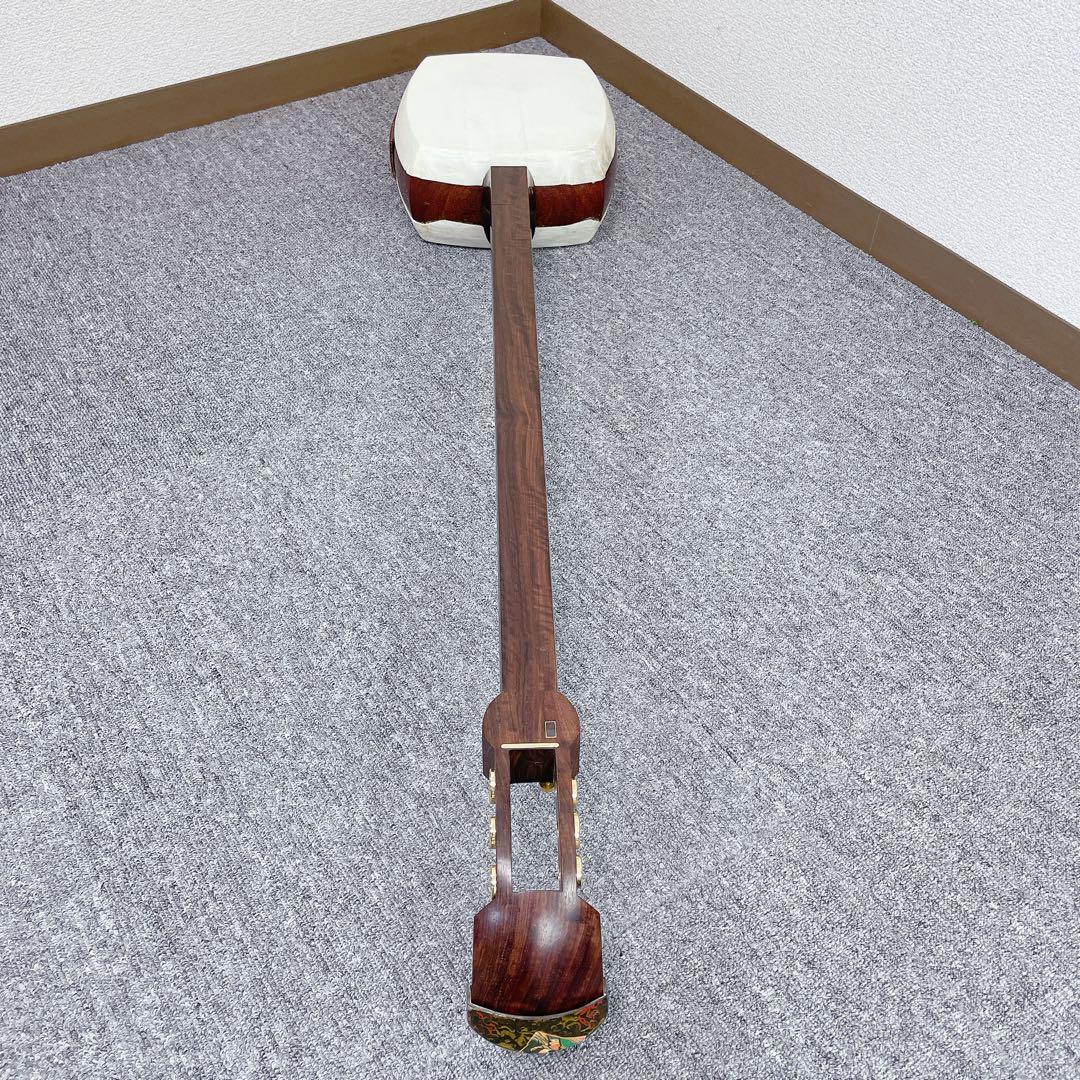 津軽三味線 紅木 太棹 綾杉胴 子持ち綾杉　2本溝