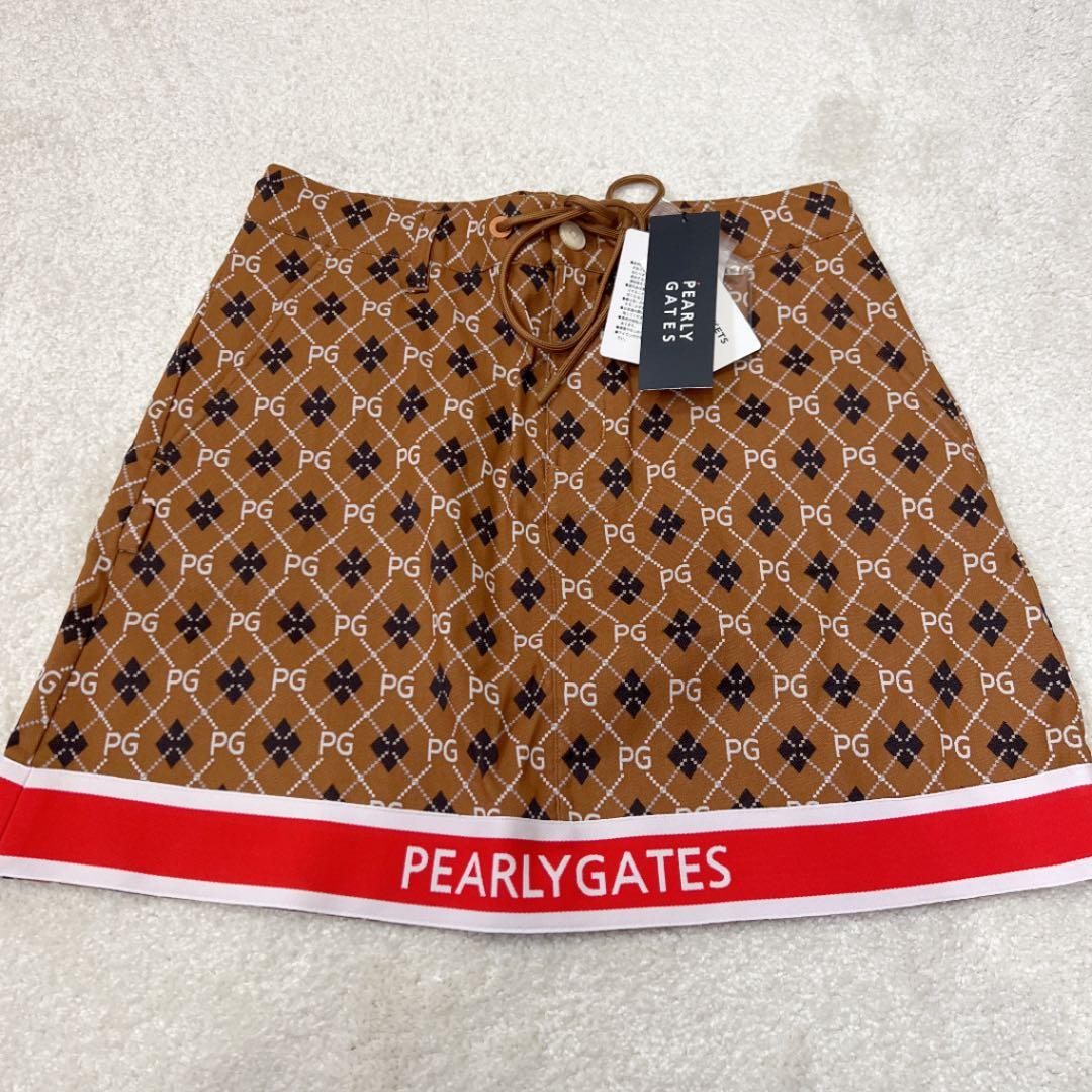 パーリーゲイツ ジャガードスカート アーガイル柄  055-1234908