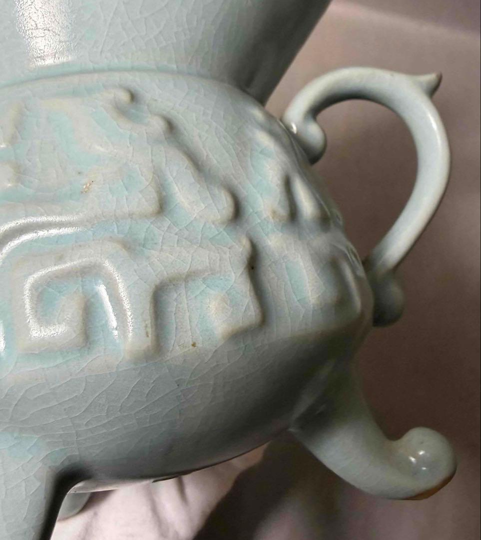 中国 三つ足水注　f2260117