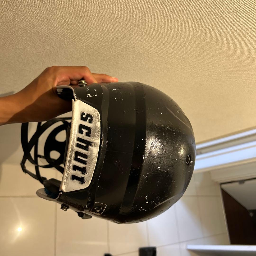 アメリカンフットボール ヘルメット 黒