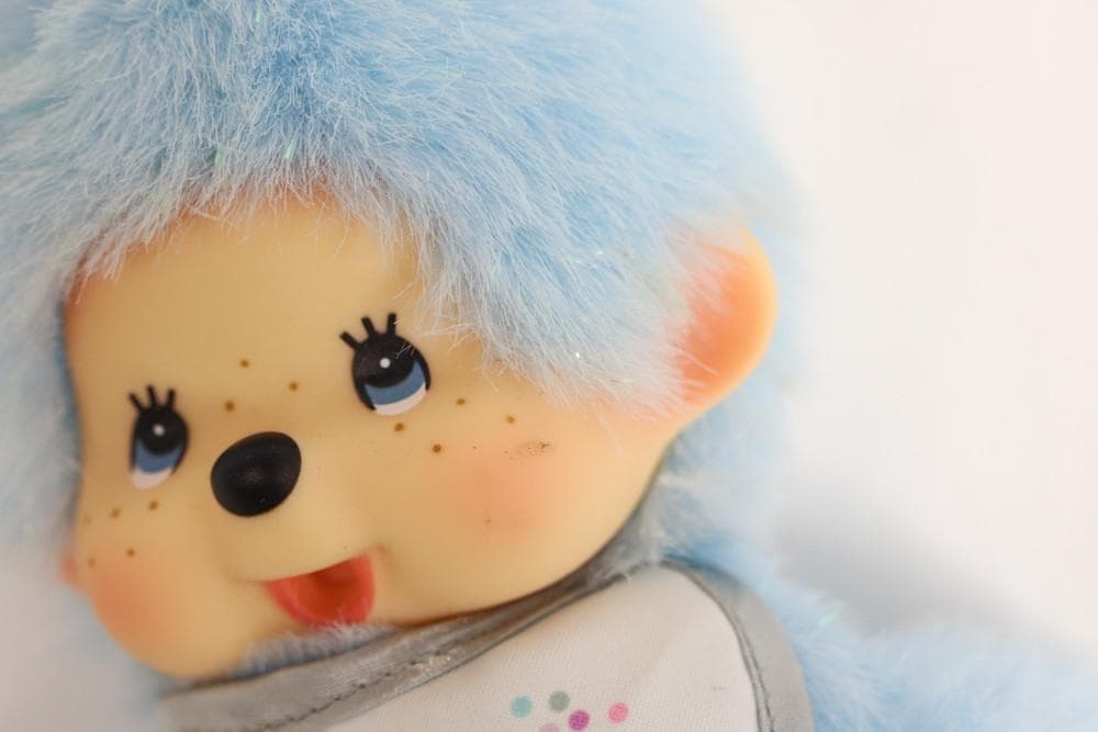 ◆モンチッチ 水色 スカイツリーVer. タグ付き キーホルダー 09399