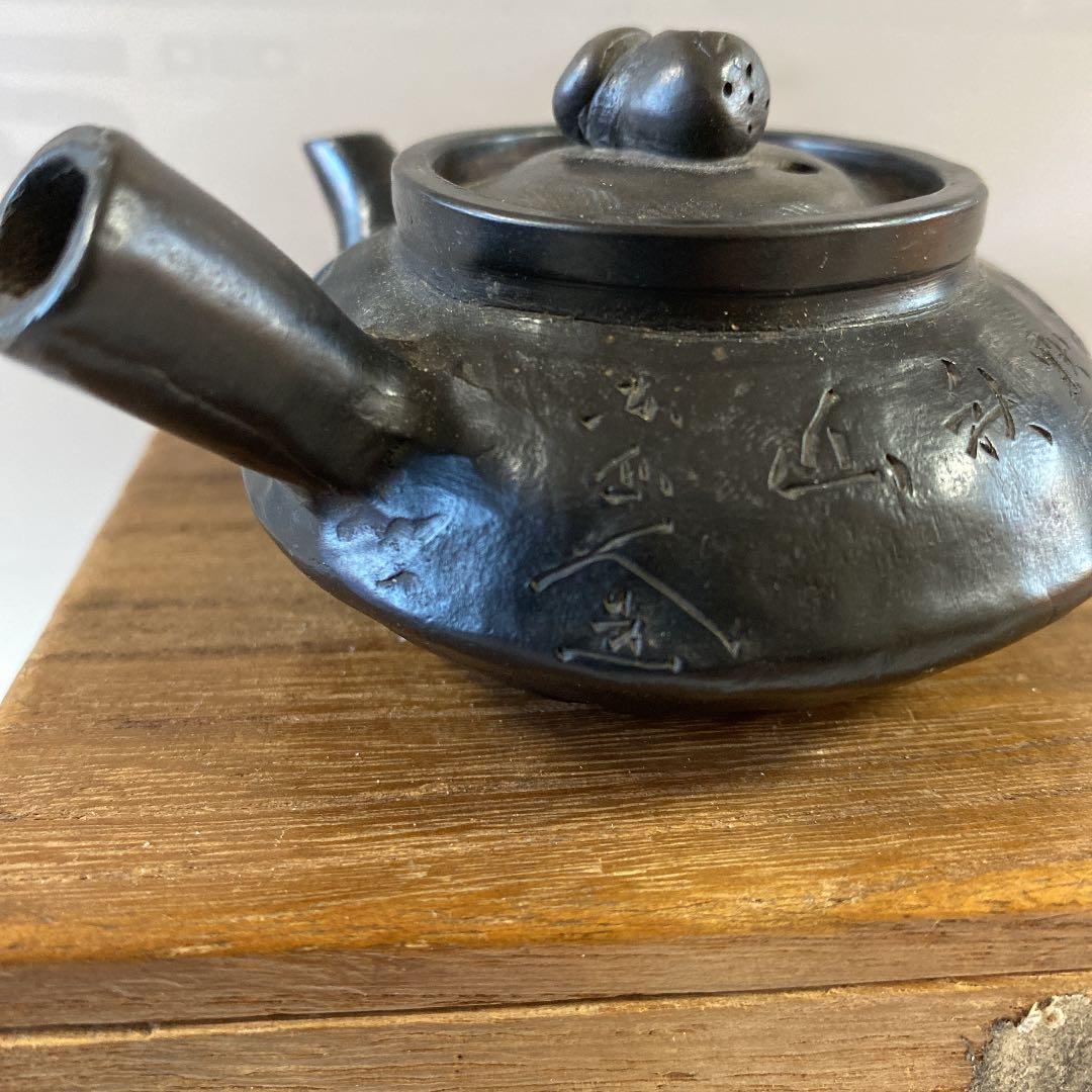 陶瓷器   明治期米谷造の急須   煎茶道具