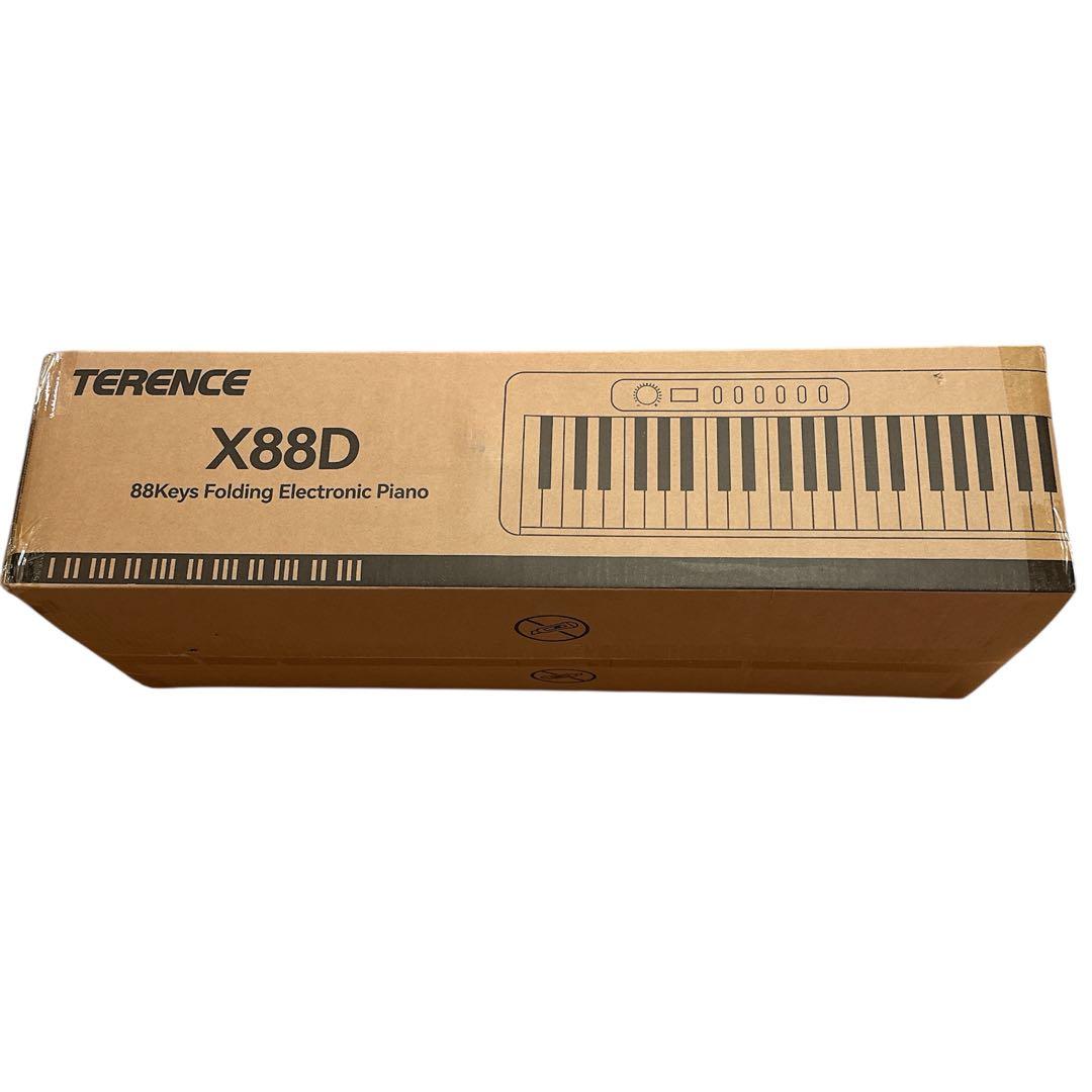 電子ピアノ 88鍵盤 折り畳み式 10Wデュアルスピーカー出力 キーボード 新品