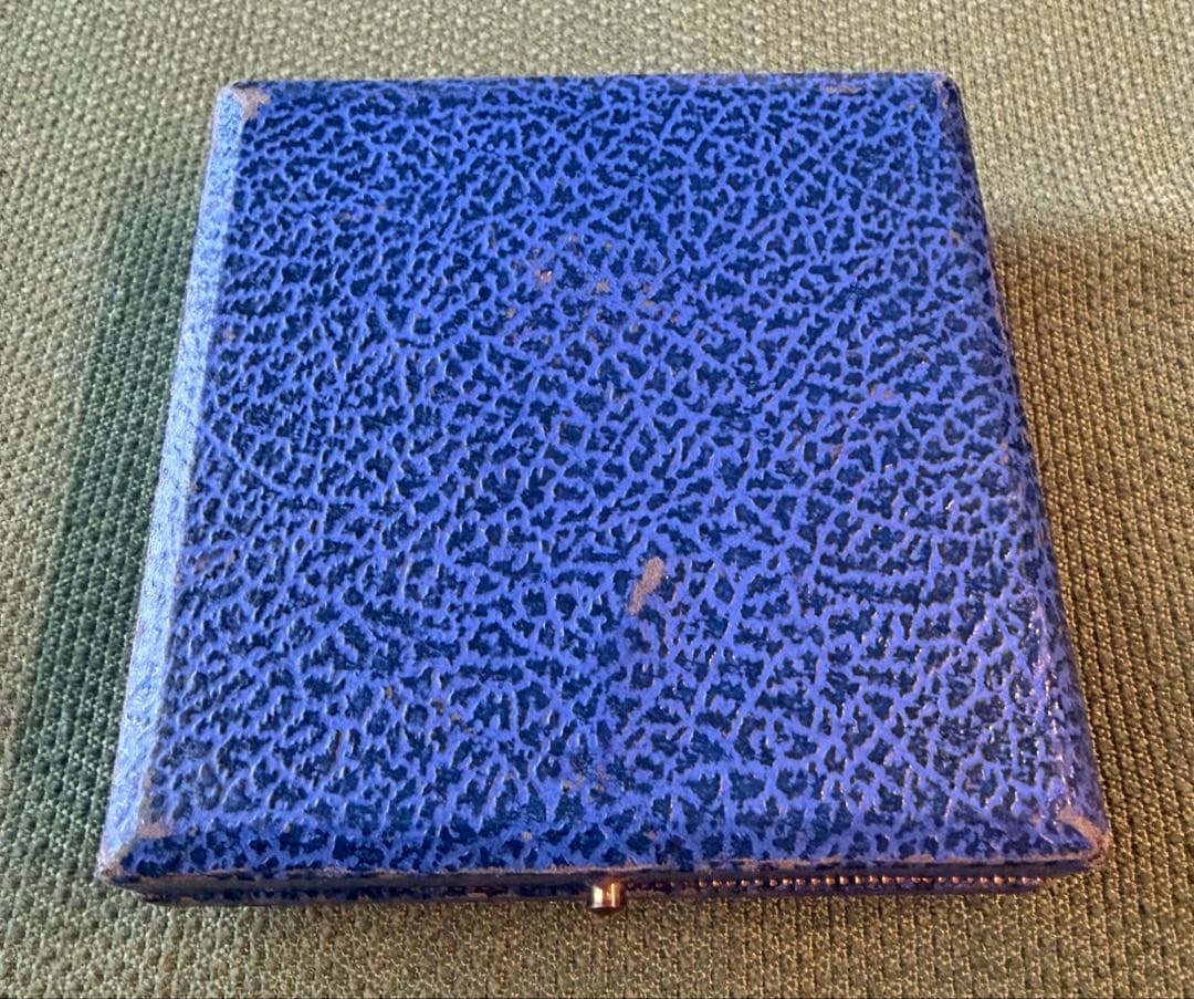 【英国】『JAY'S』アンティーク ジュエリー ケース 青色