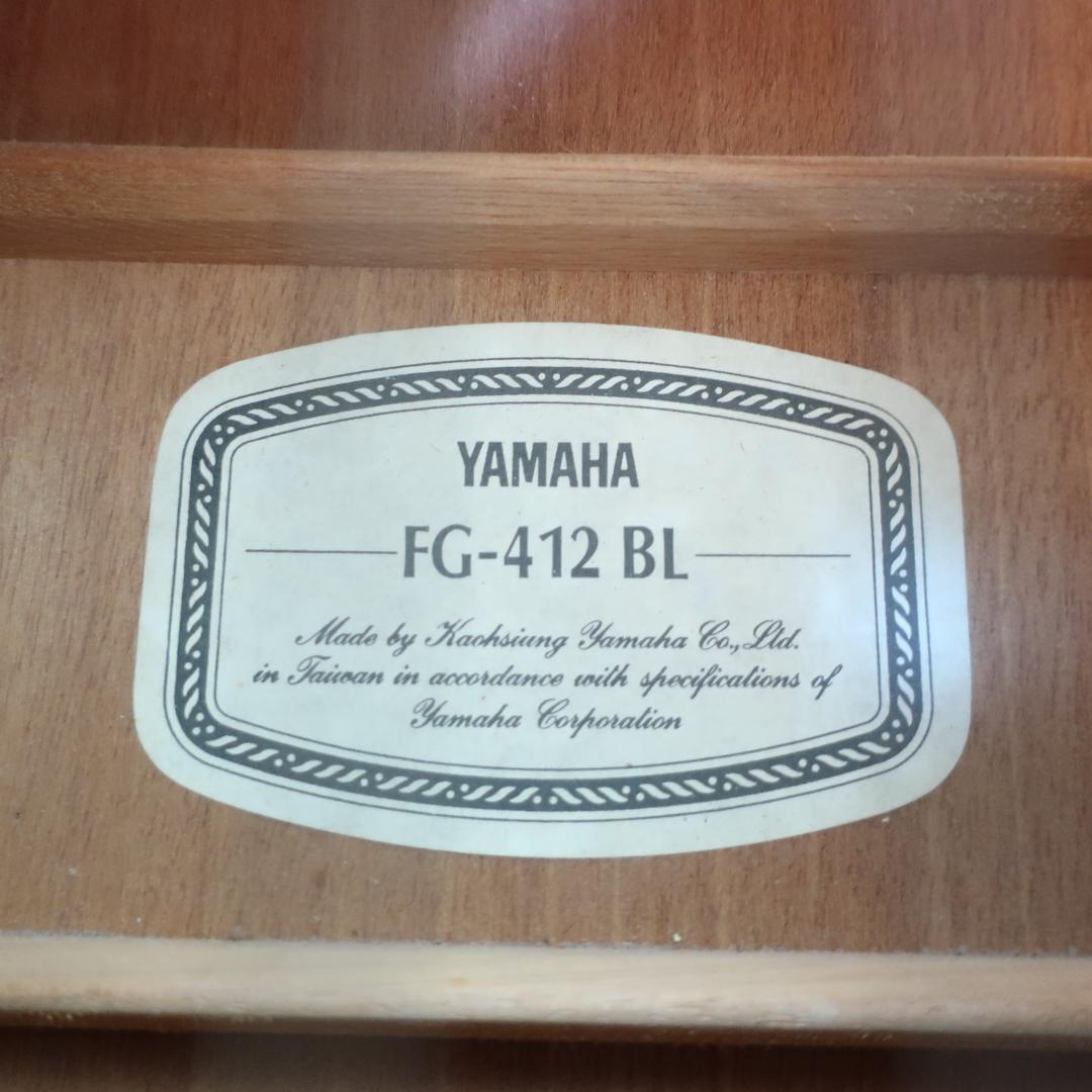 沖縄YAMAHA FG-412 BL アコースティックギター ケース付