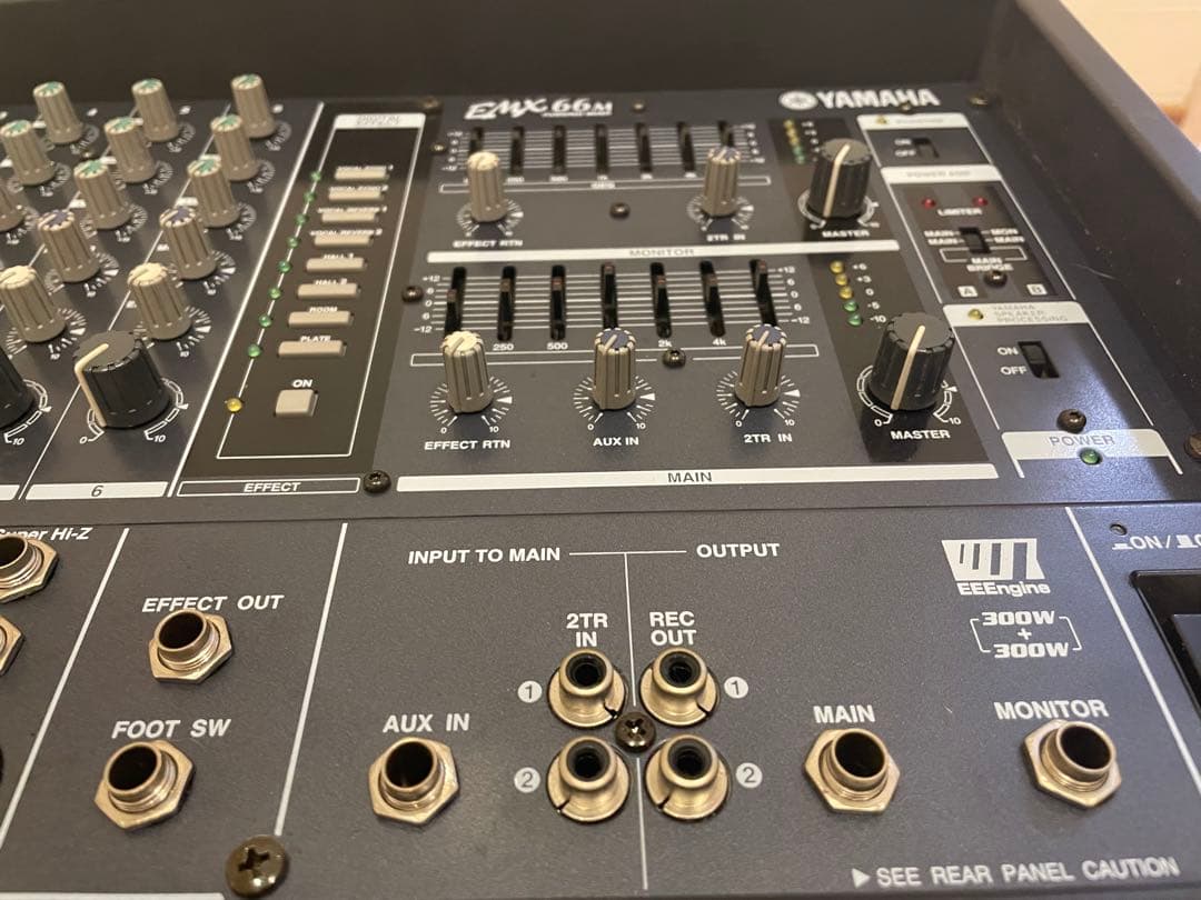 YAMAHA EMX66M パワードミキサー 動作品