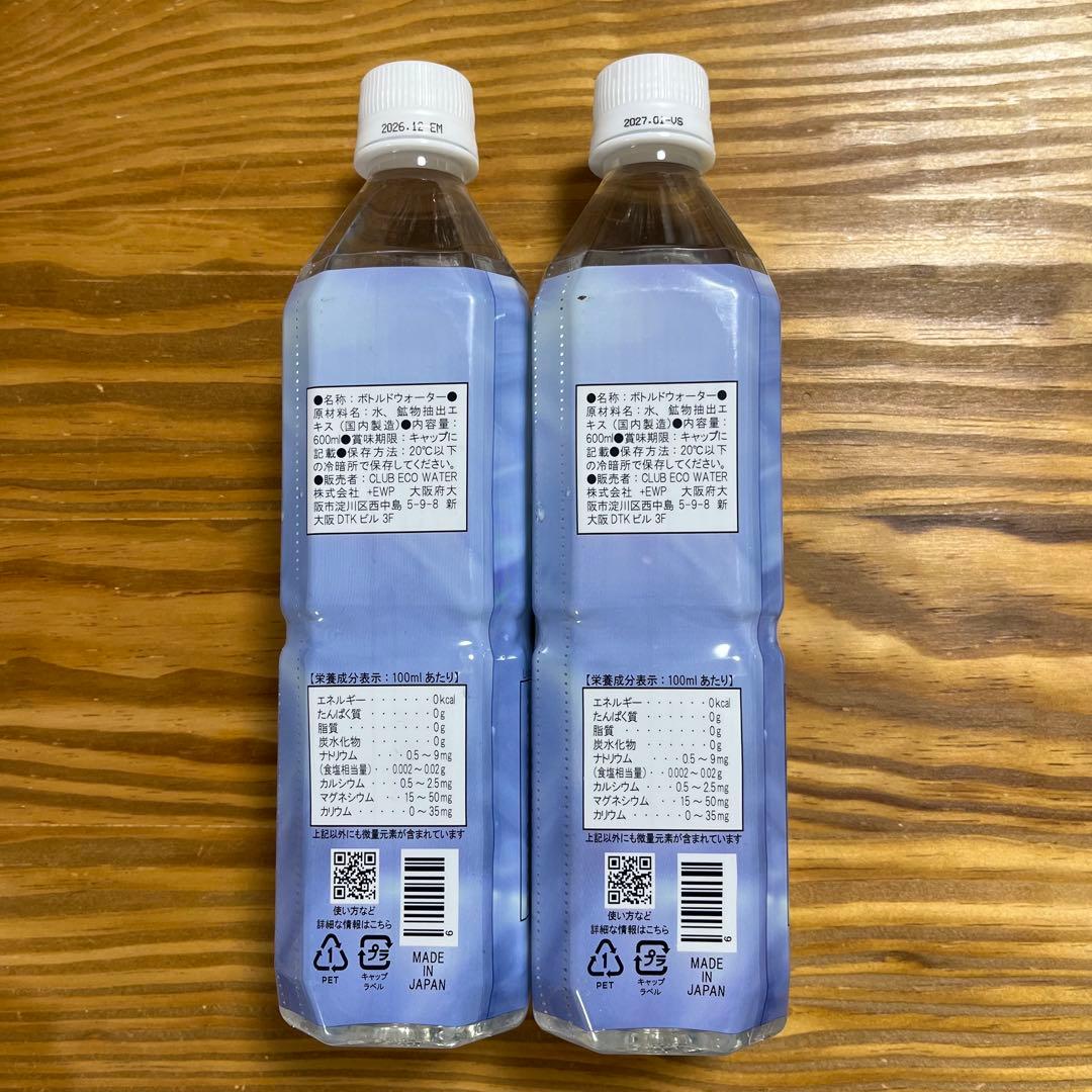 ライフエッセンス 600ml 2本 エコウォーター