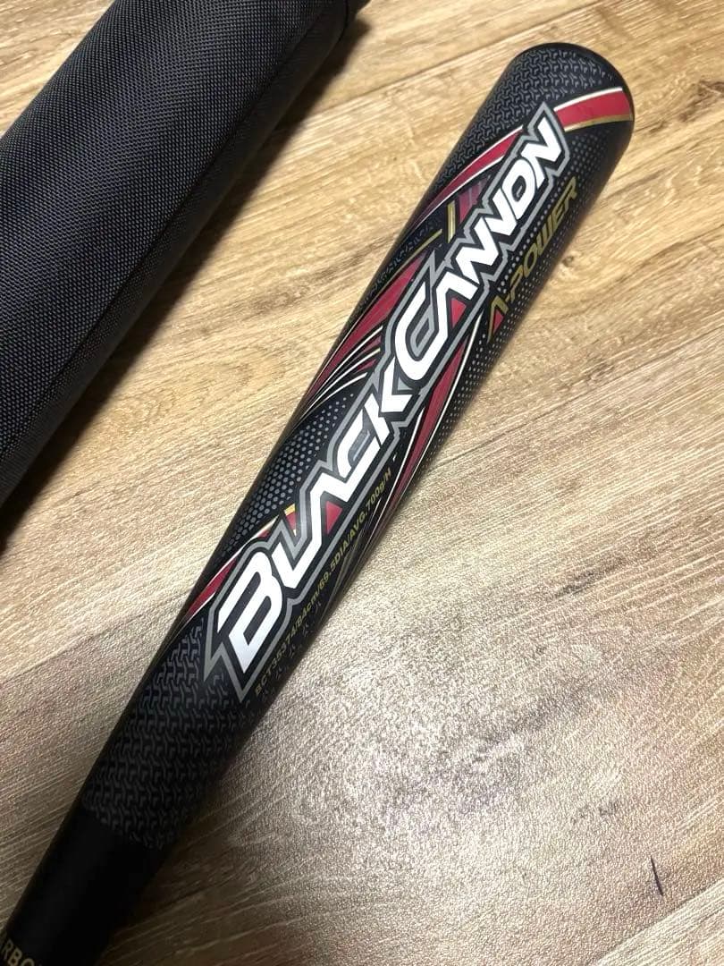 【美品】 BLACK CANNON A-Power ZETT 一般軟式用バット