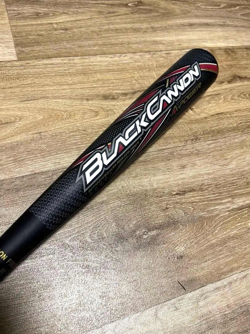 【美品】 BLACK CANNON A-Power ZETT 一般軟式用バット
