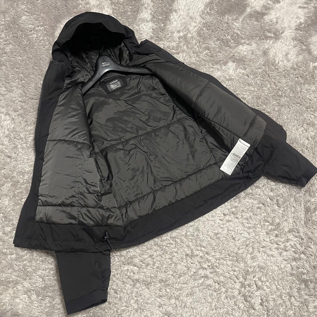 極美品　シマノ　デュラスト　ウォームレインジャケット　RB-04JU ブラックL