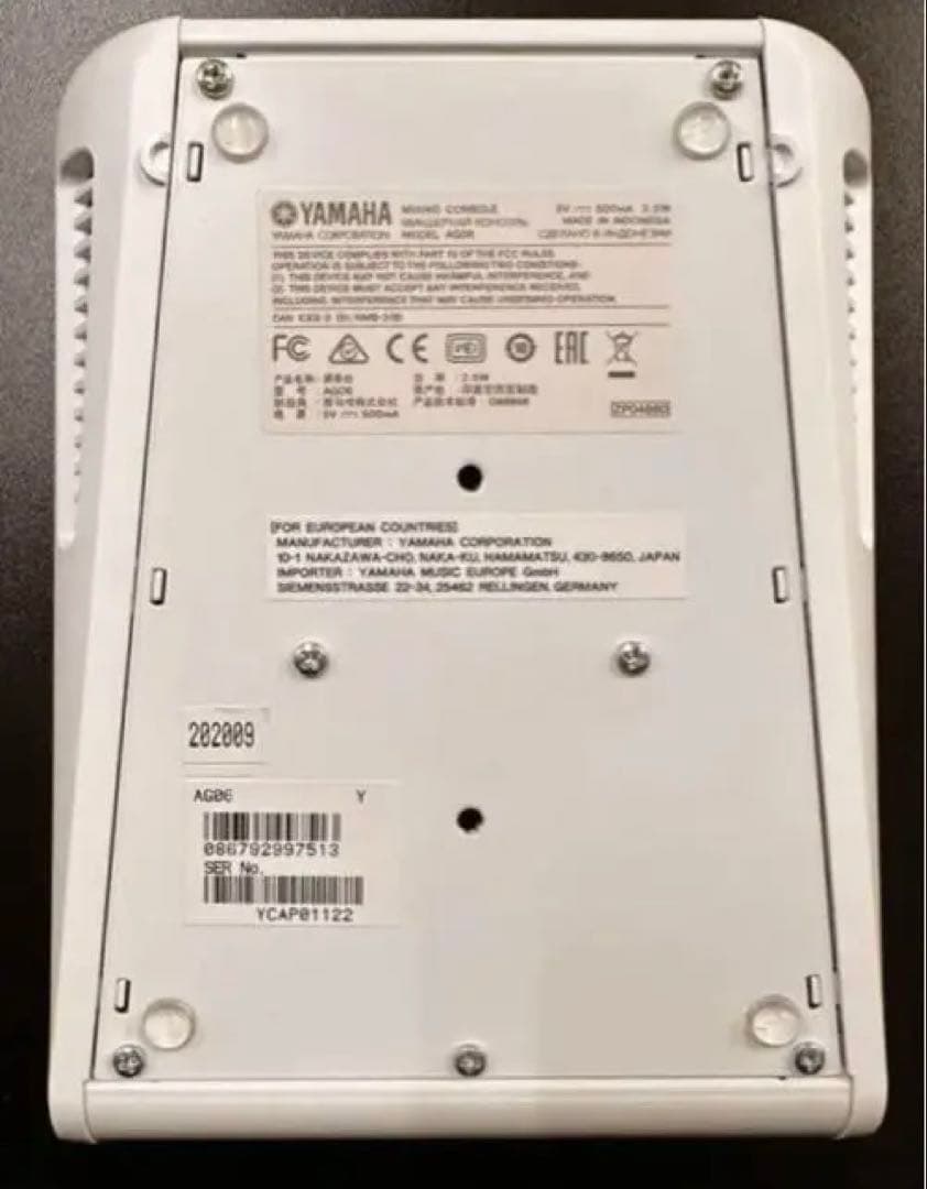 AG06YAMAHAオーディオインターフェイス＆ DM305ダイナミックマイク付