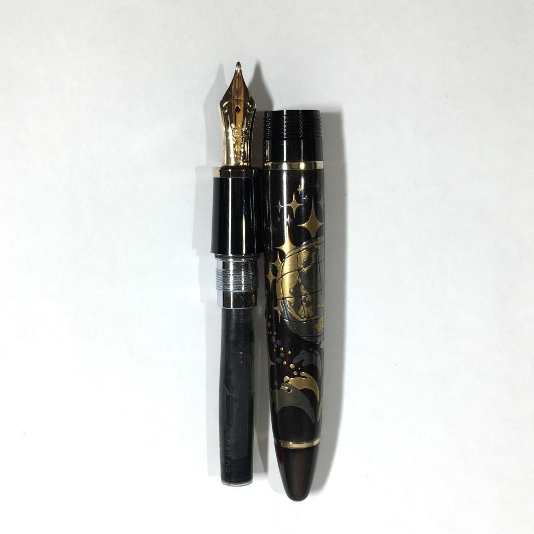 ○激希少 東京ディズニーシー 開園記念 14k 万年筆 セーラー製 限定50本！