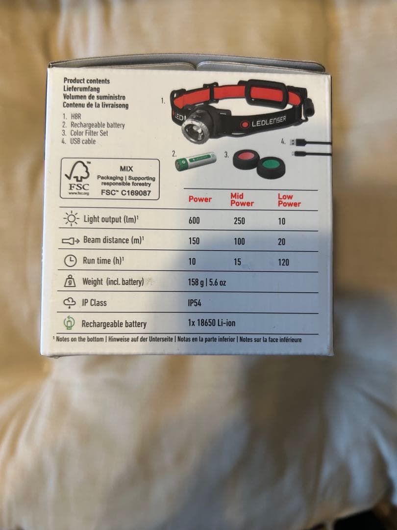 Ledlenser(レッドレンザー) H8R LEDヘッドライト USB充電式