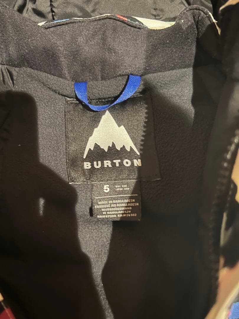 BURTON 子ども用スノーウェアセット サイズ5