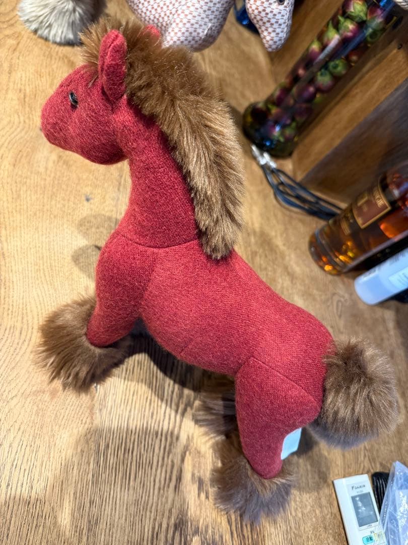 エルメス　エルミー　ぬいぐるみ　ワインレッド