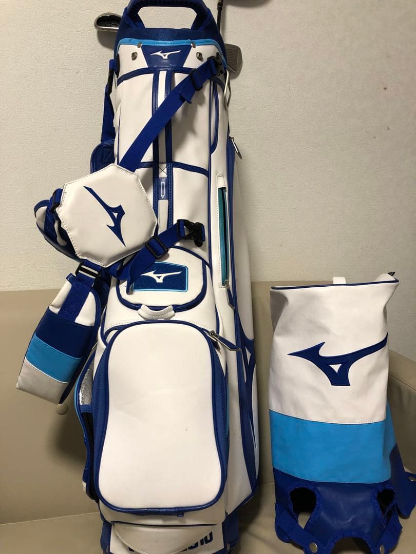 【送料込み】MIZUNO ミズノ　スタンド付きキャディバッグ　メンズ　レディース