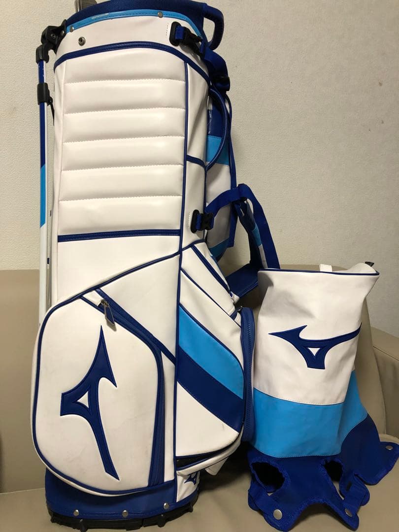 【送料込み】MIZUNO ミズノ　スタンド付きキャディバッグ　メンズ　レディース