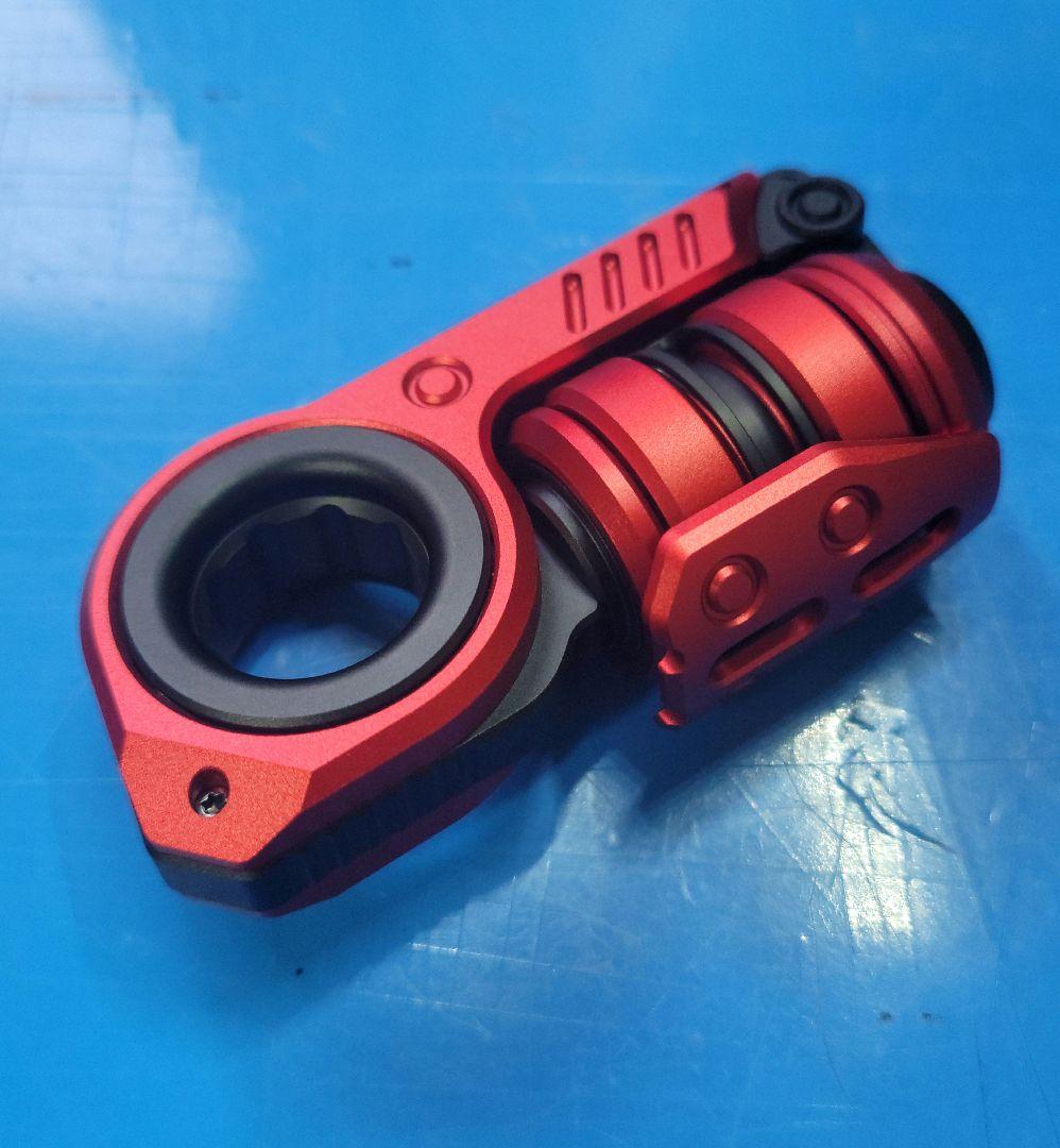 新品 GobiggeR フィジェットトイ スタングレネード 音叉内蔵 EDC 赤