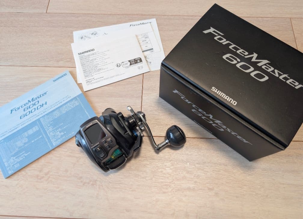 SHIMANO シマノ　23 フォースマスター600　リールカバー付き