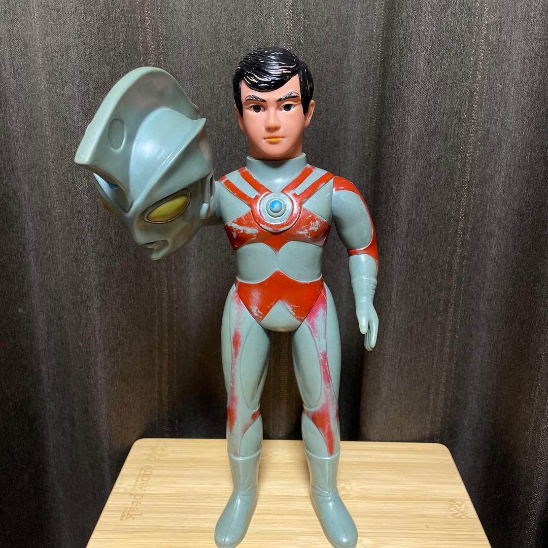 ブルマァク　面取れジャイアントサイズ　ウルトラマンエース　当時物　ソフビ