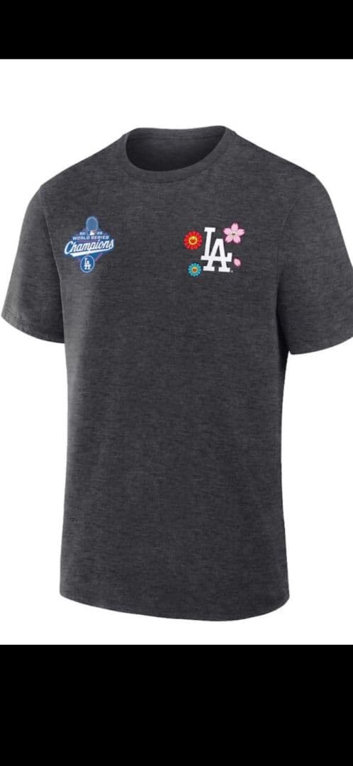 村上 x ドジャース ファナティクス Tシャツ　Mサイズ　色グレー