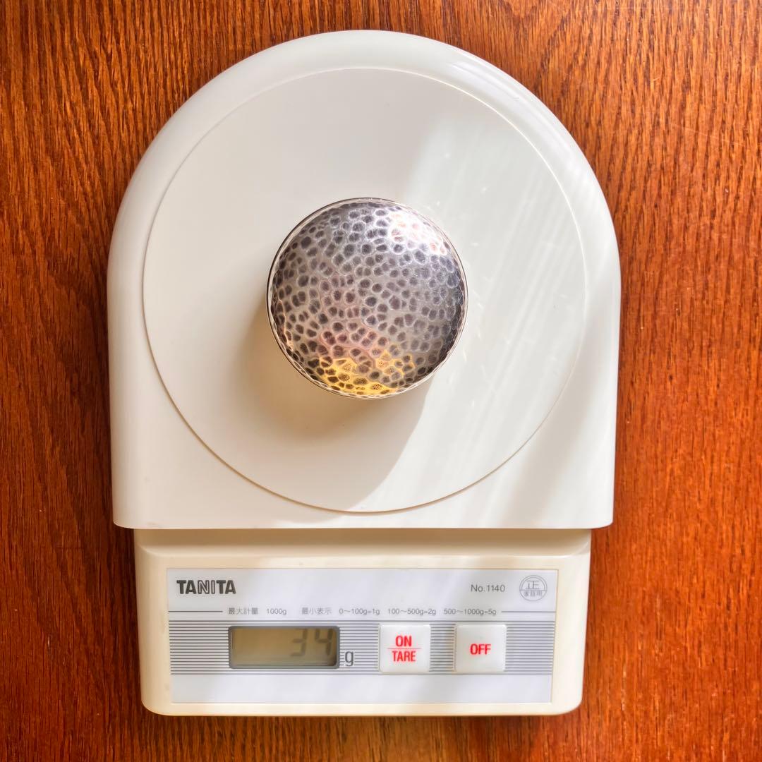 純銀 槌目 打ち出し 香合