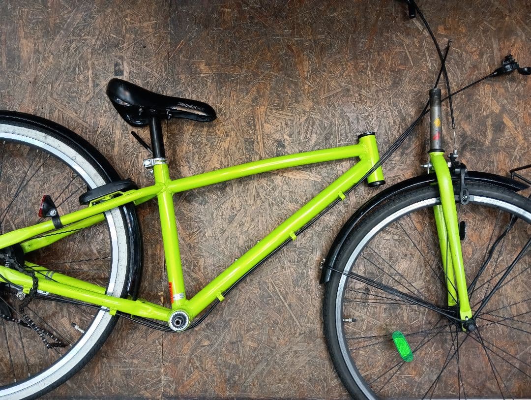 整備済みジュニア向け自転車２４インチ　ヘルメット付　ブリジストン・シュライン