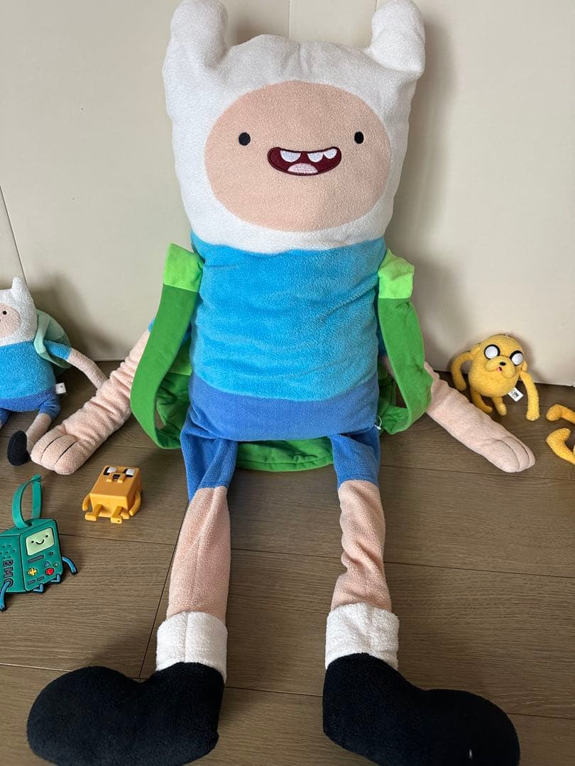 アドベンチャータイムフィン ぬいぐるみ バックパック付き その他ぬいぐるみ7点