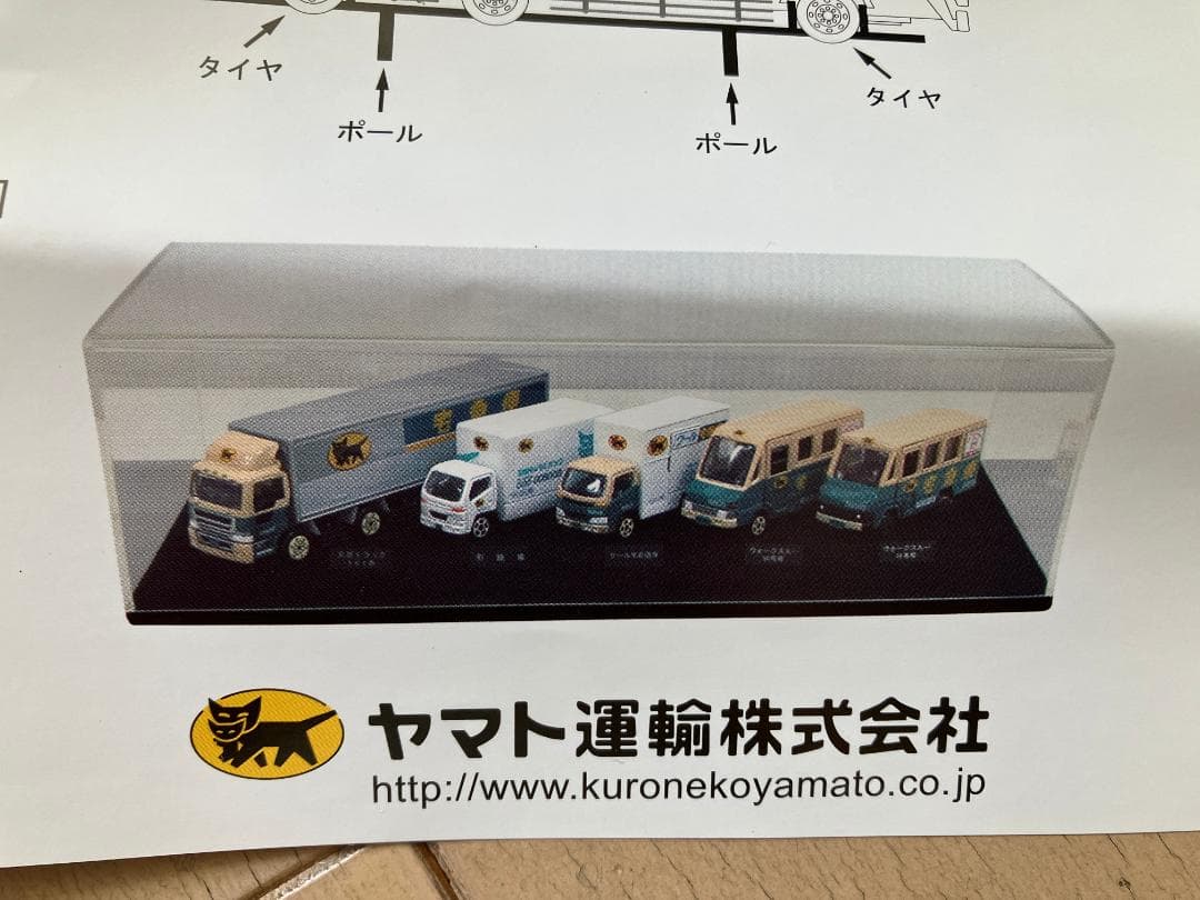 684_ヤマト運輸 トミカサイズミニカー ５台セット ディスプレイケース付