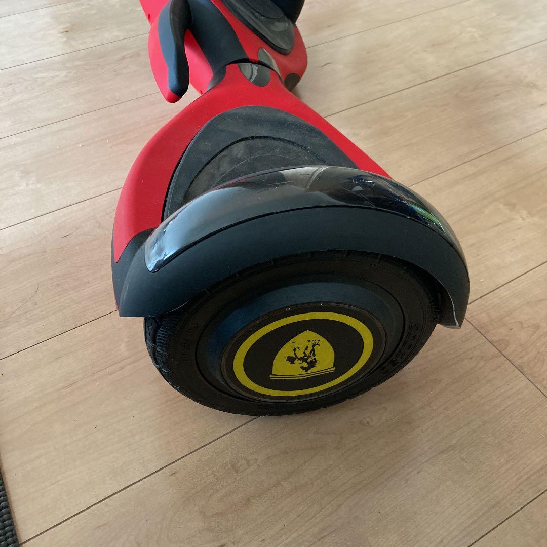 バランススクーター 電動ボード 電動スクーター ミニセグウェイ　赤×黒