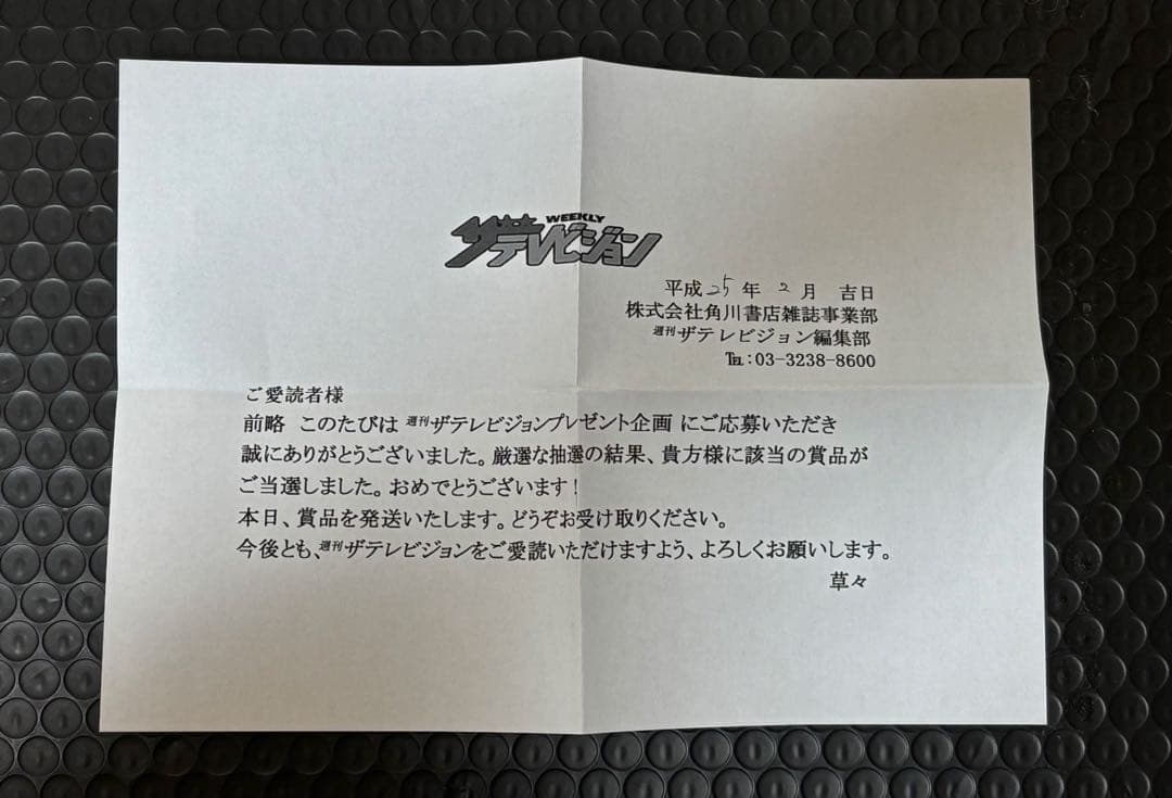 超激レア☆山本彩☆直筆サイン入りチェキ当選通知書付き　ザテレビジョン　NMB48