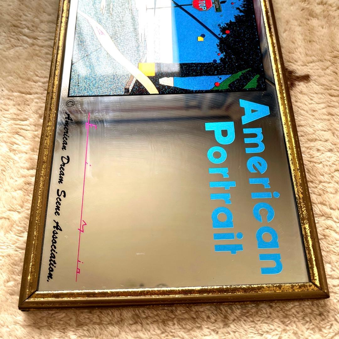 【当時モノ 希少】EIZIN SUZUKI 鈴木英人 インテリア ミラー