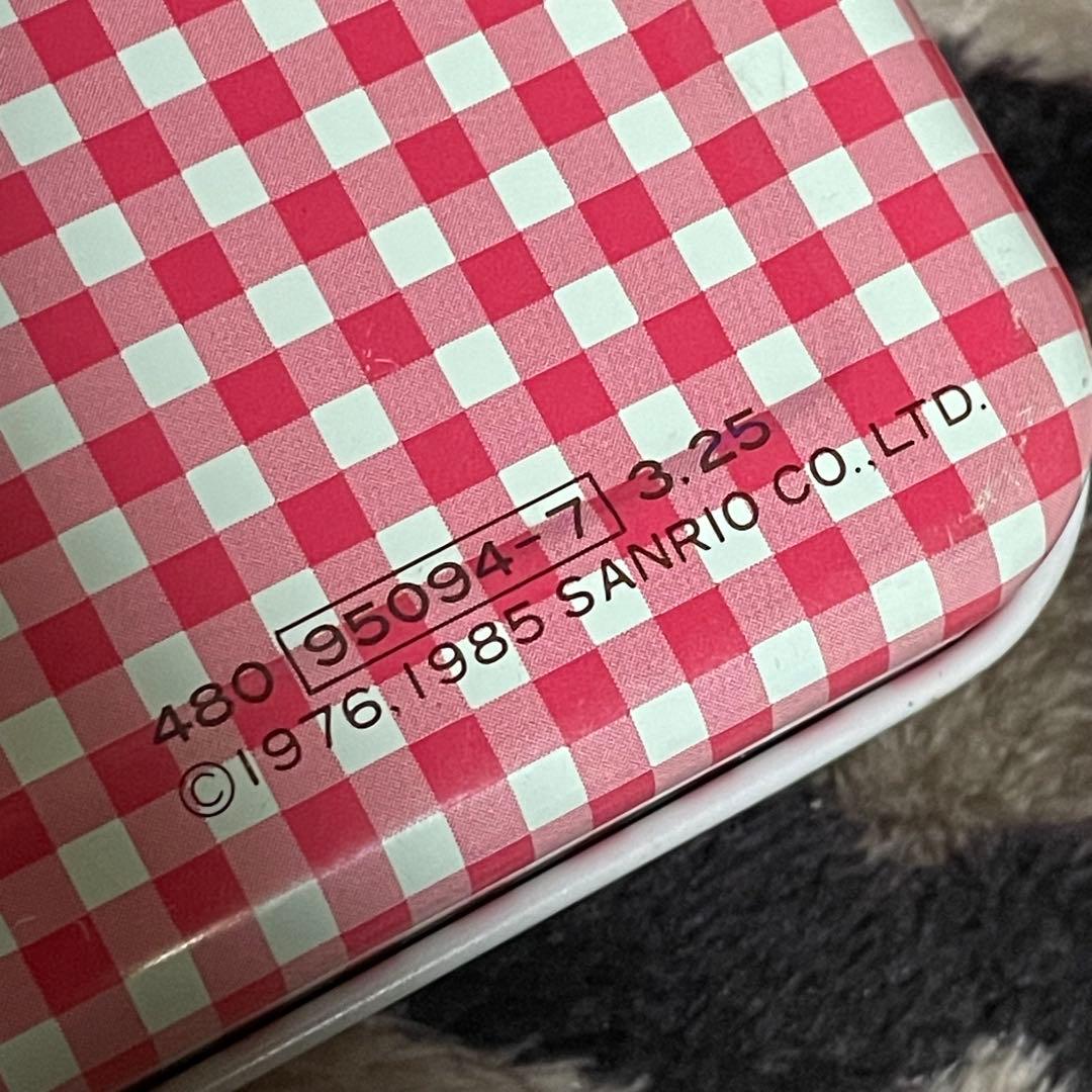 【希少】85年製 ハローキティ 缶ペンケース 筆箱 昭和レトロ 当時物