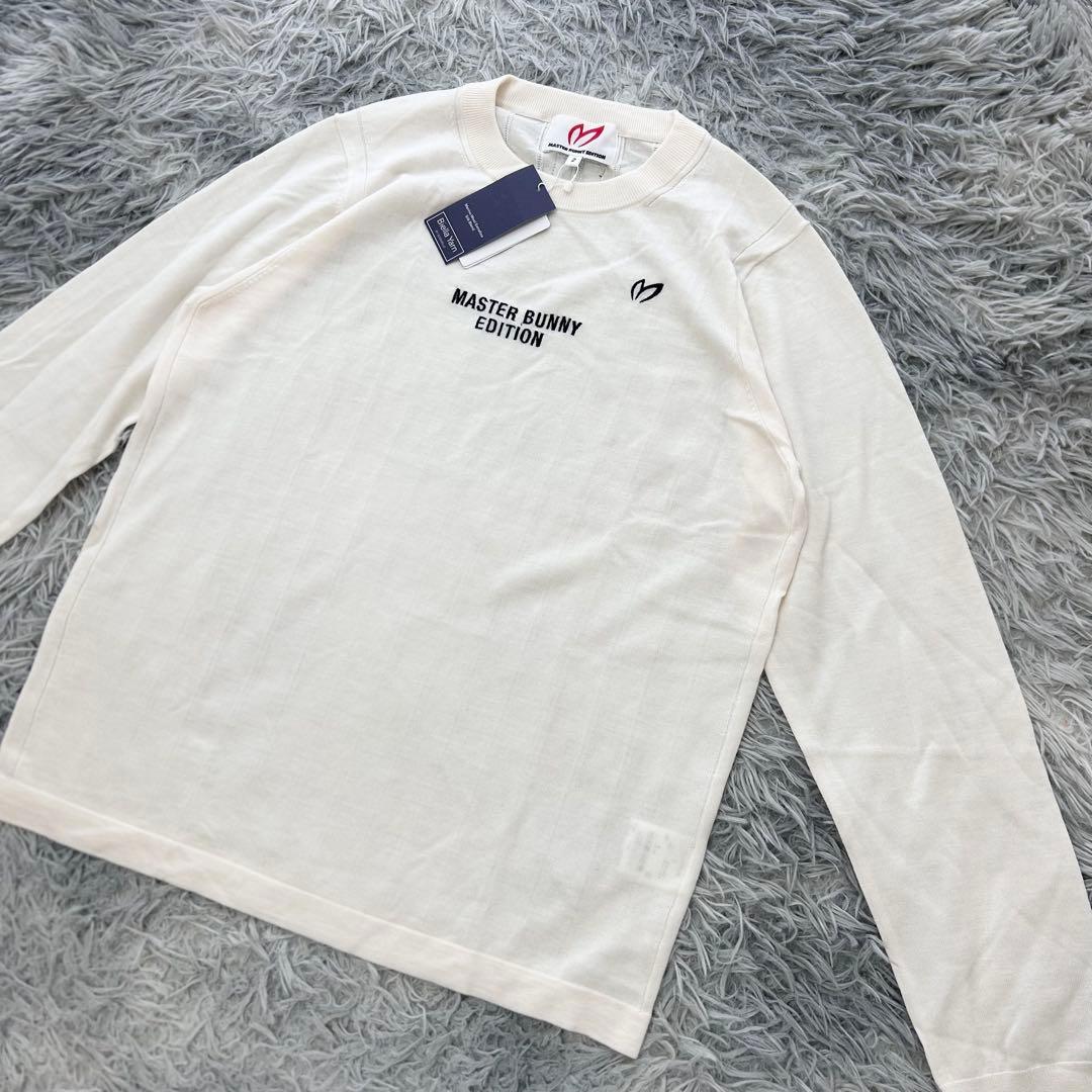 新品　マスターバニーエディション　ニット　セーター　薄手　シルク混　アイボリー