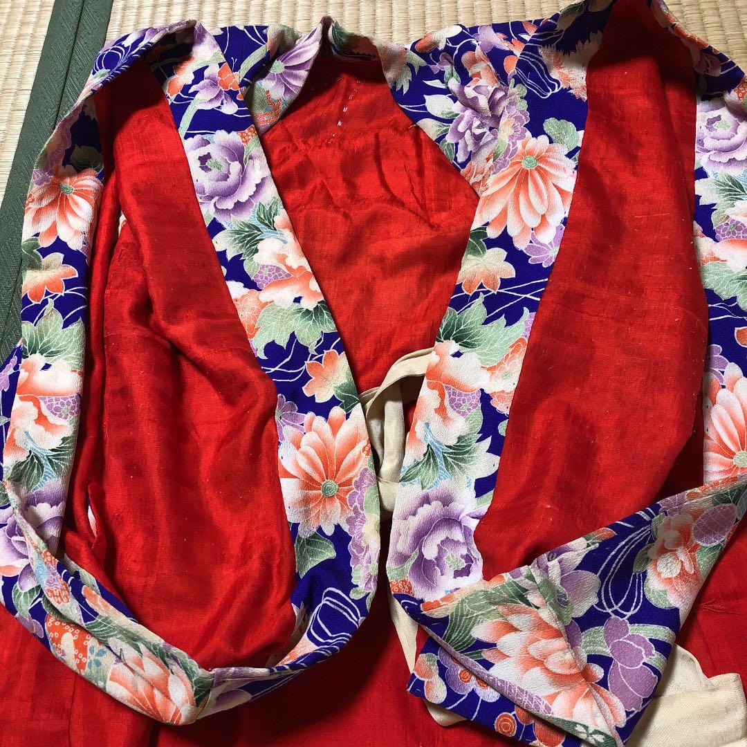 子供着物☆錦紗縮緬☆アンティーク着物☆正絹