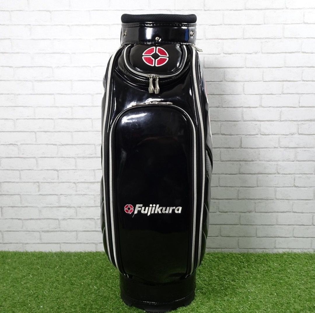 希少 フジクラ ツアー 3点式 エナメル カーボン 高級 キャデイーバッグ