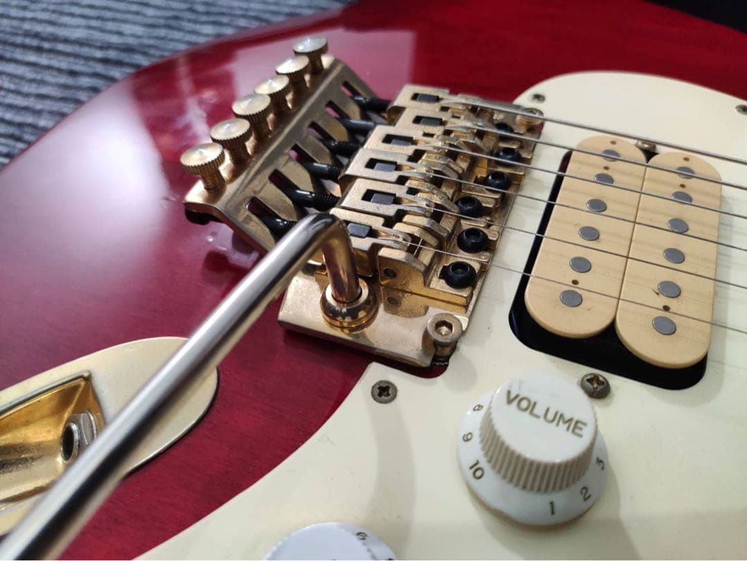 レッド エレキギター シングルコイル