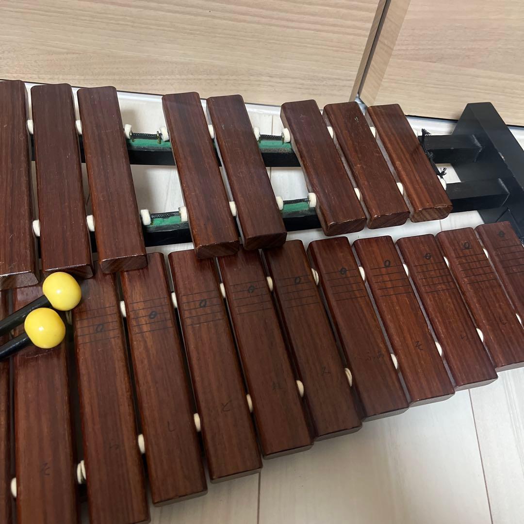 ヤマハ卓上木琴　YAMAHA　32音　木製シロフォン 木目