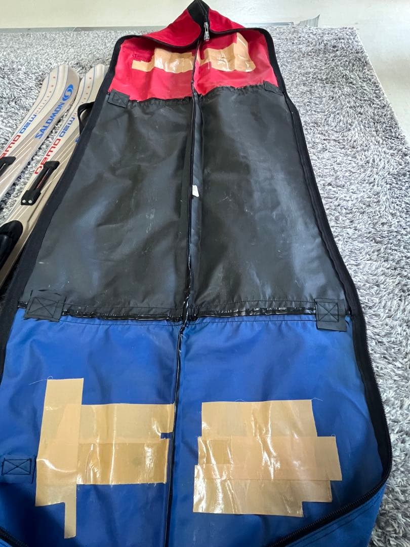 SALOMON DEMO08W スキー板　ビンディング　ストック　ケース他　5点