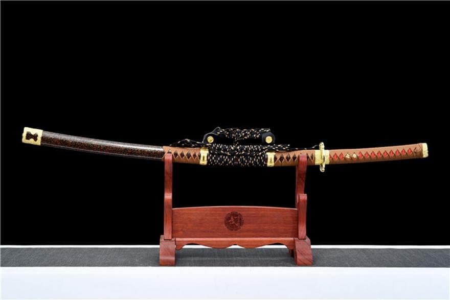 20257527 紅龍太刀 日本刀 模造刀 居合刀 武士道 武蔵 鑑賞用 手鍛造