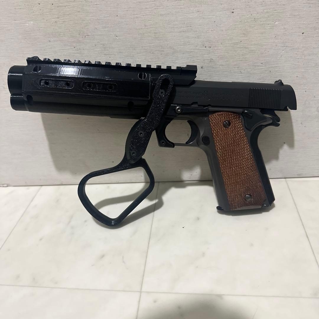 「Q様作成」レバーアクションキット組込み済み ガバメント 東京マルイ エアコキ