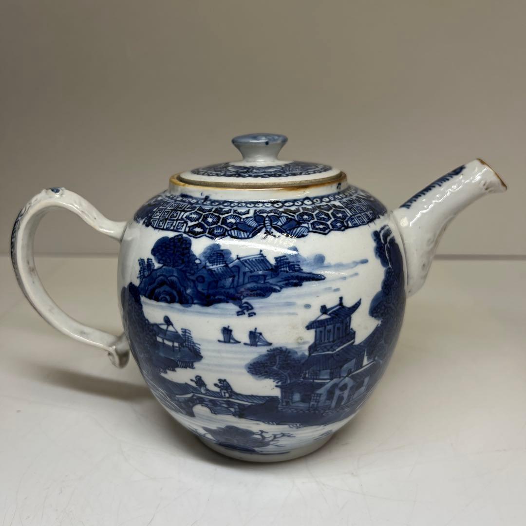 中国清時代　新渡急須　幅約21.5㎝　東Y7-1219☆1F