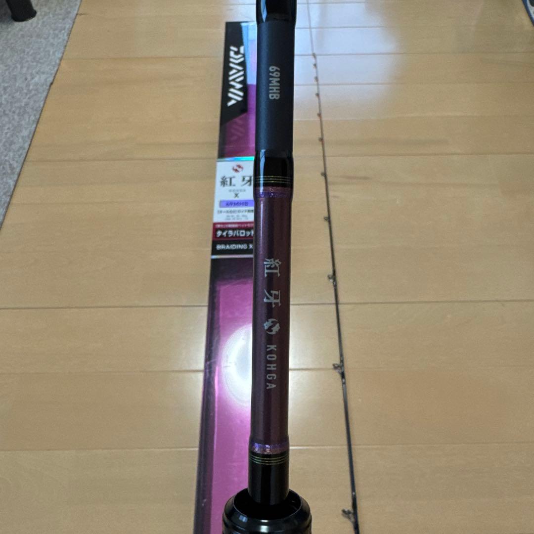 DAIWA 紅牙 KOHGA X 69MHB タイラバロッド 中古美品